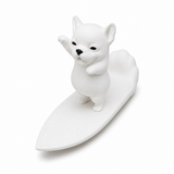 Figura Buldogue Francês Surfista — Para Pintar e Decorar