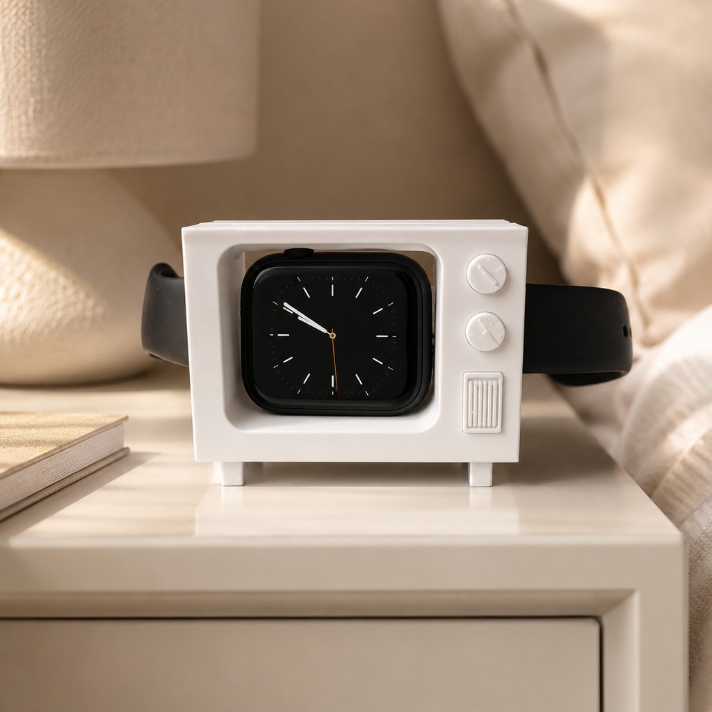 Suporte de Carregamento Smart Watch — TV Retrô
