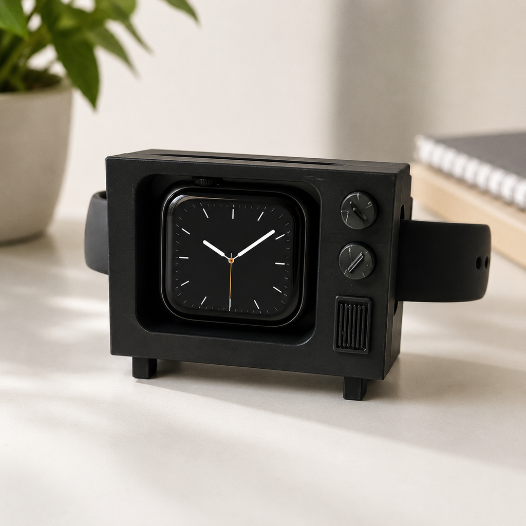 Suporte de Carregamento Smart Watch — TV Retrô