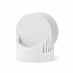 Kit Descanso de Copo com Suporte — 5 Unidades, Design Minimalista