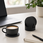 Kit Descanso de Copo com Suporte — 5 Unidades, Design Minimalista