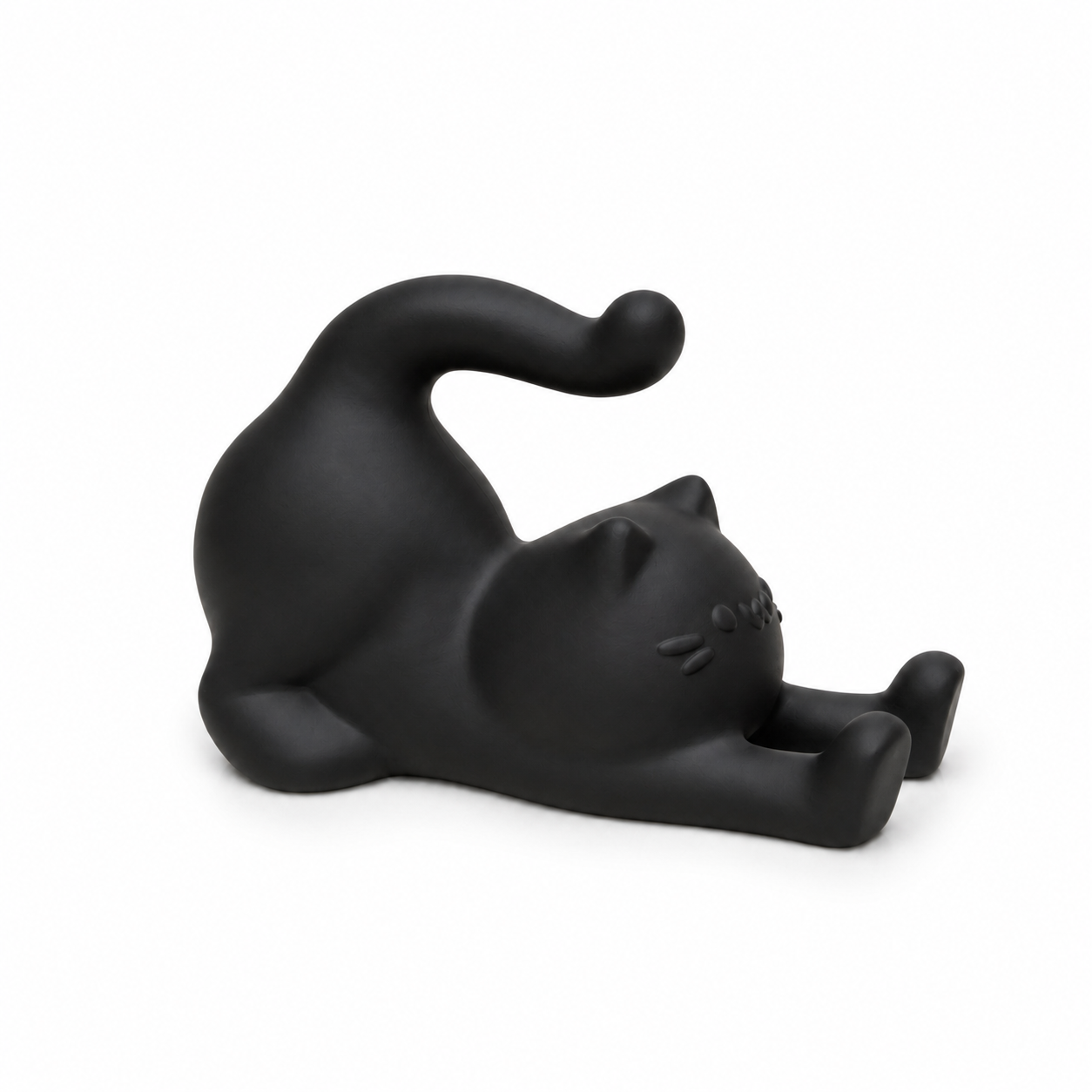 Suporte de Celular Gatinho — O Gato que Trabalha Enquanto Você Descansa