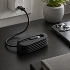 Organizador de Cabo Apple USB-C — Fim do Cabo Enrolado na Mochila
