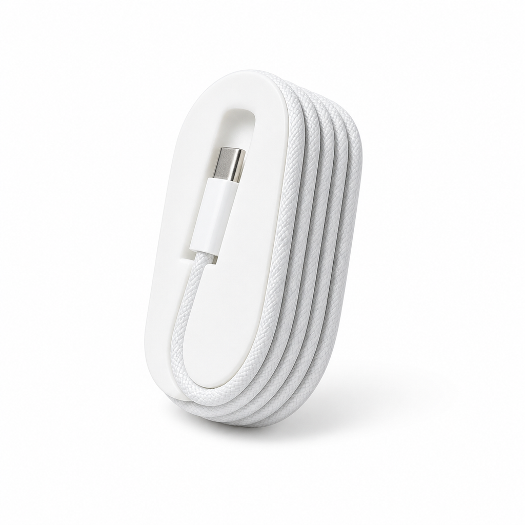 Organizador de Cabo Apple USB-C — Fim do Cabo Enrolado na Mochila