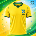 Camisa Brasil Copa do Mundo 2026 Com Seu Nome Personalizado