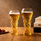 Copo de Cerveja em Formato de Troféu da Copa do Mundo 2026 - Vidro de Alta Resistência