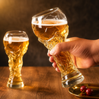 Copo de Cerveja em Formato de Troféu da Copa do Mundo 2026 - Vidro de Alta Resistência