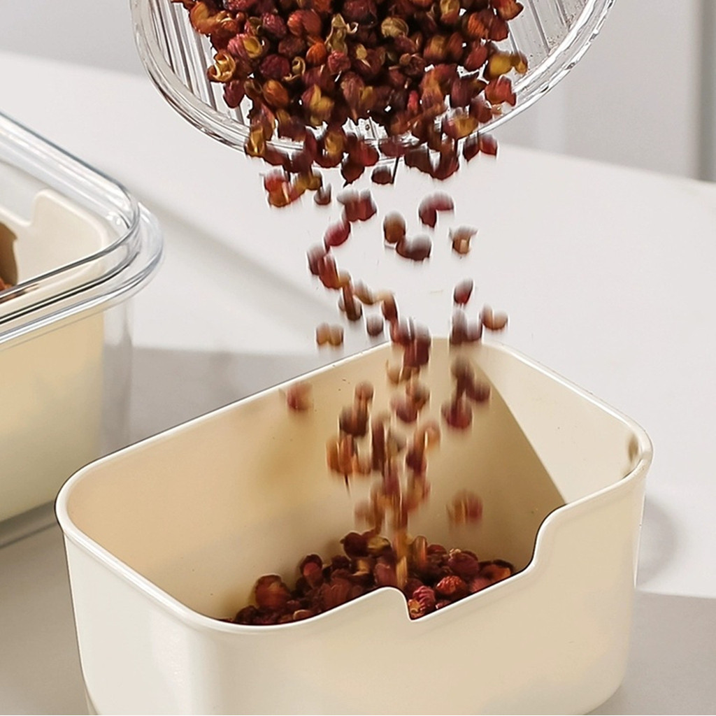 Organizador de Alimentos em Acrílico com 8 Divisórias – Transparente, Hermético e Multiuso